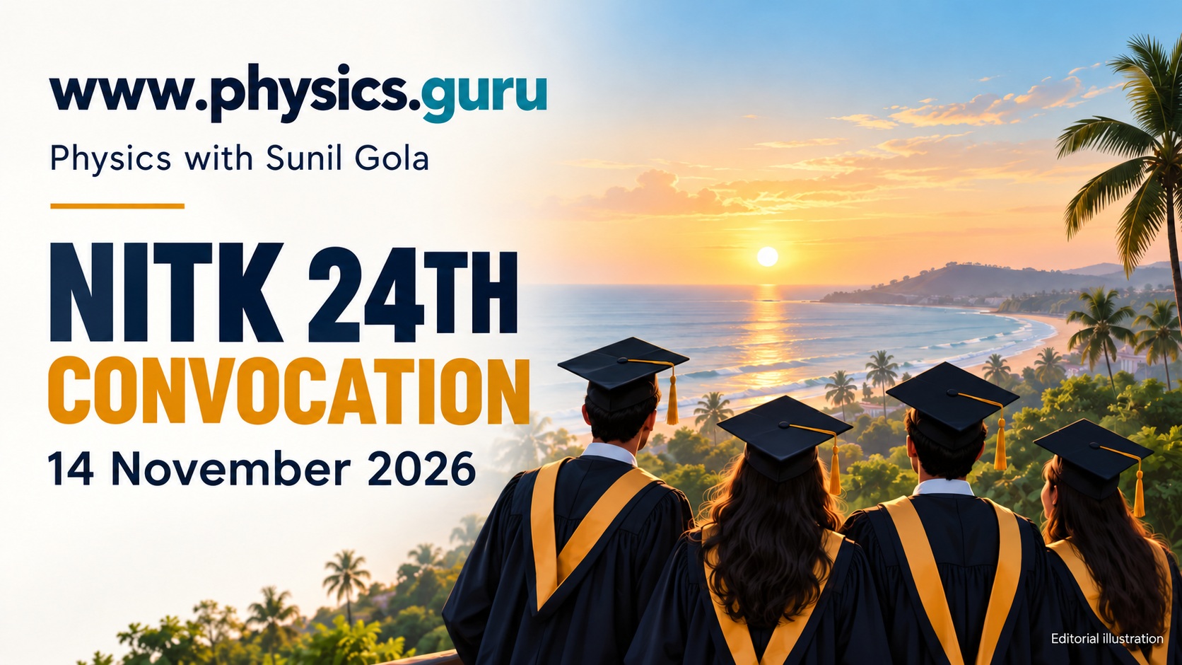 Illustration for NITK 24th Convocation on 14 November 2026: Registration and Family Planning