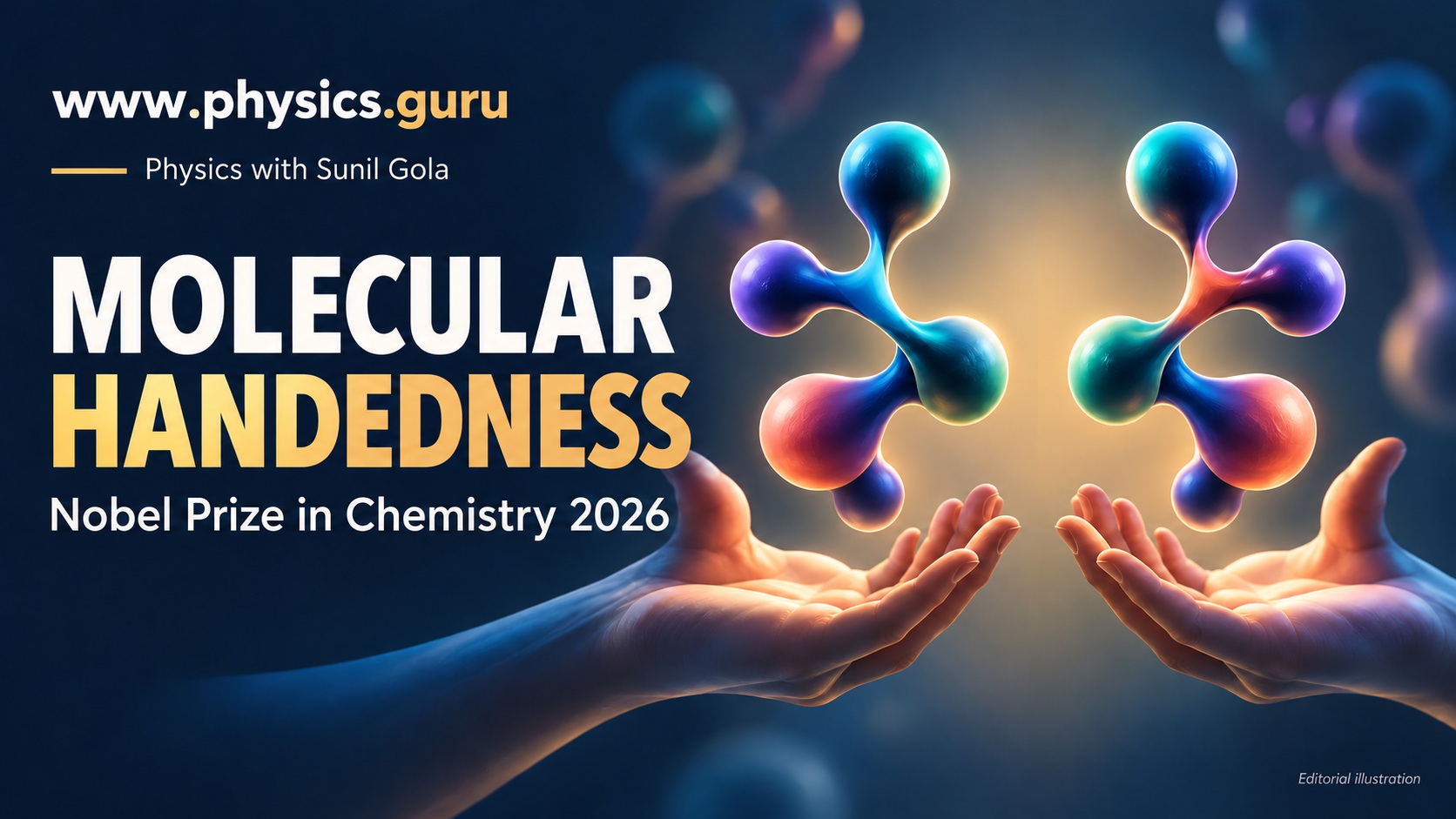 Illustration for Nobel Chemistry 2026: Kagan, Soai and the Science of Molecular Handedness
