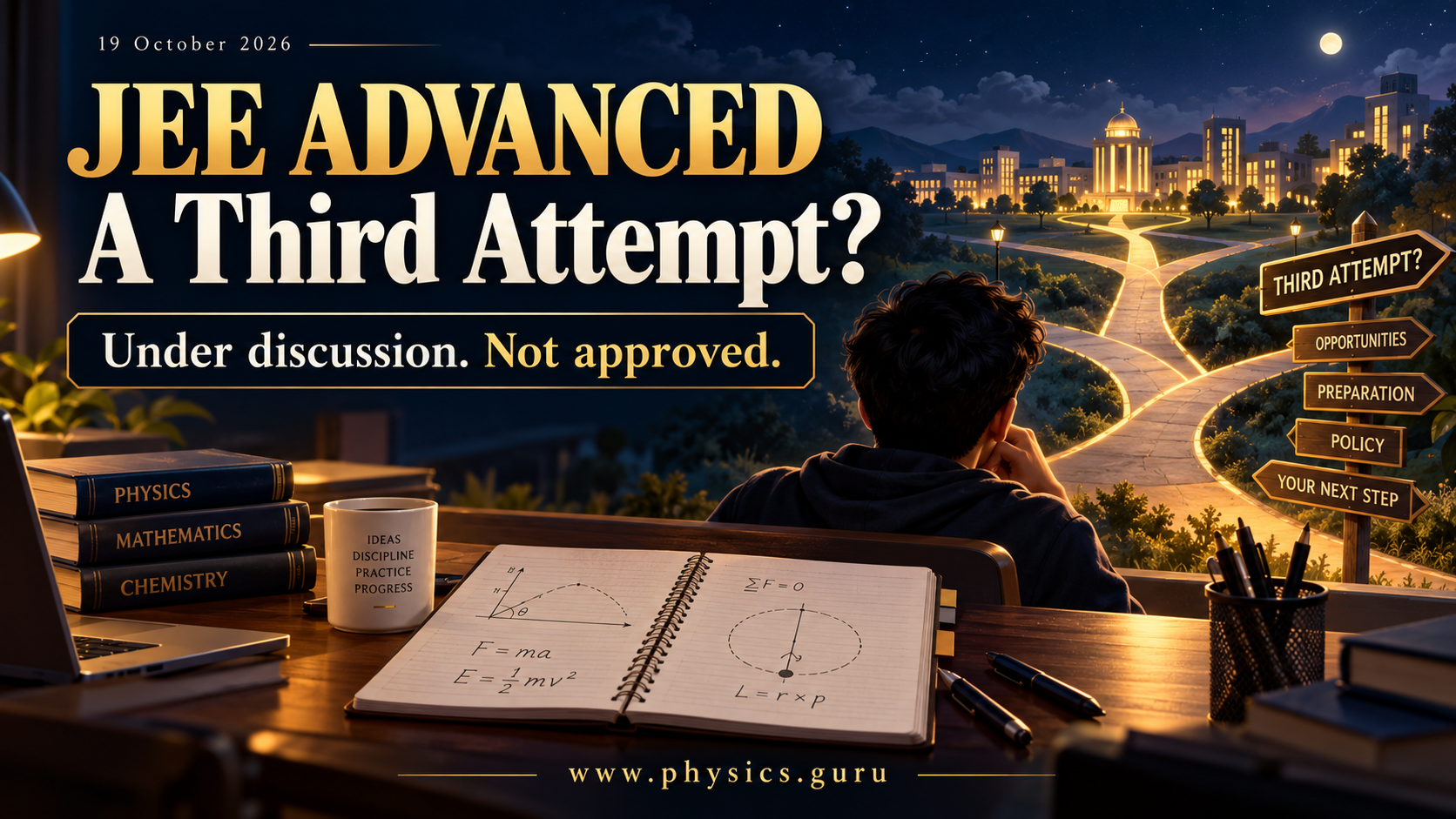 Illustration for JEE Advanced Third Attempt: What Is Under Discussion and What Students Should Do