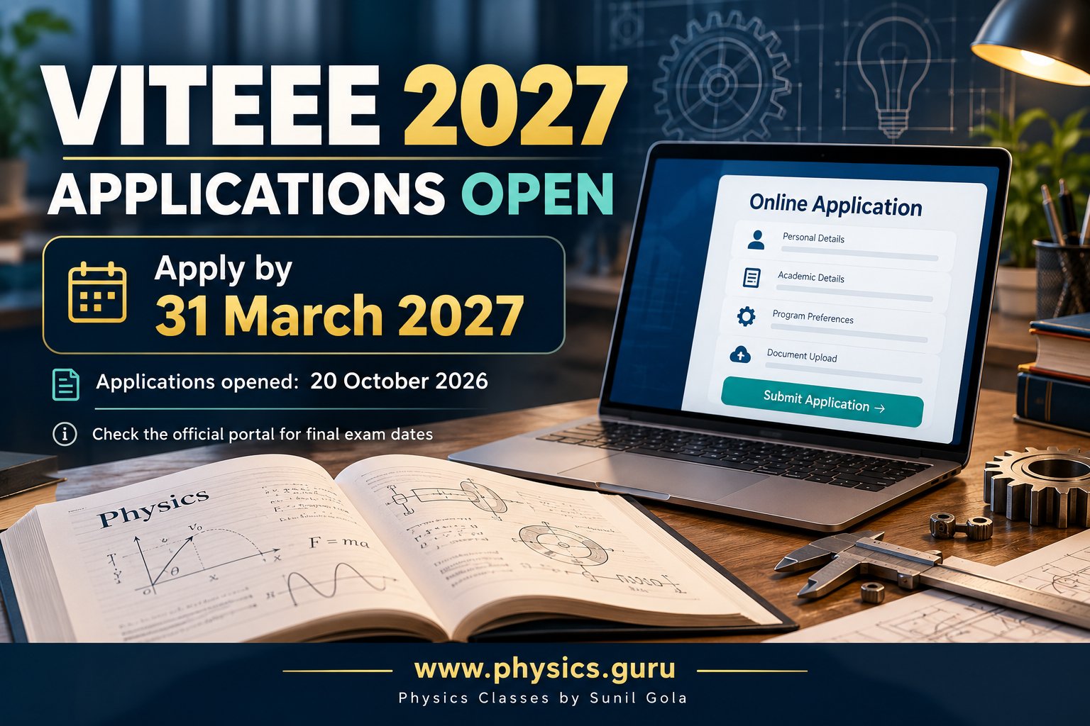 Illustration for VITEEE 2027 Applications Open: Deadline and Planning Guide